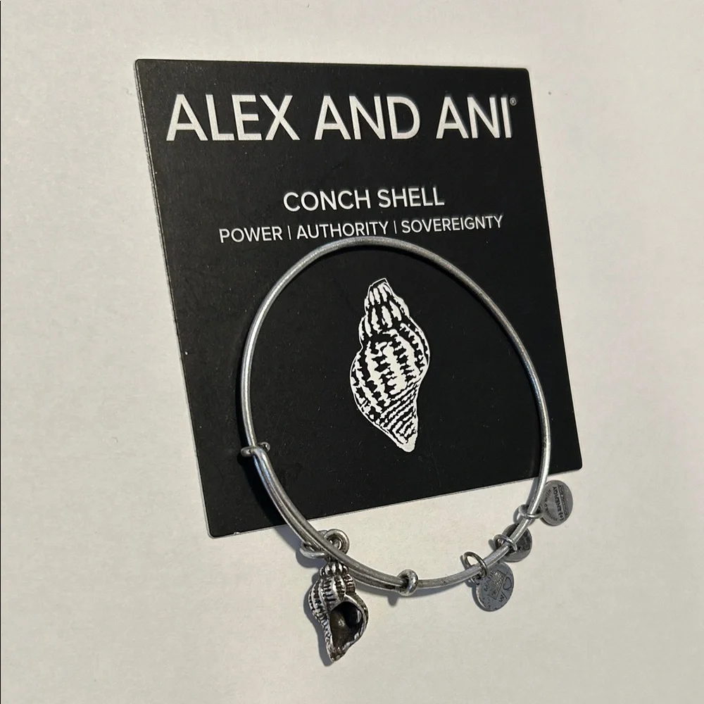 Alex and Ani Silver Conch Shell Bangle/Bracelet